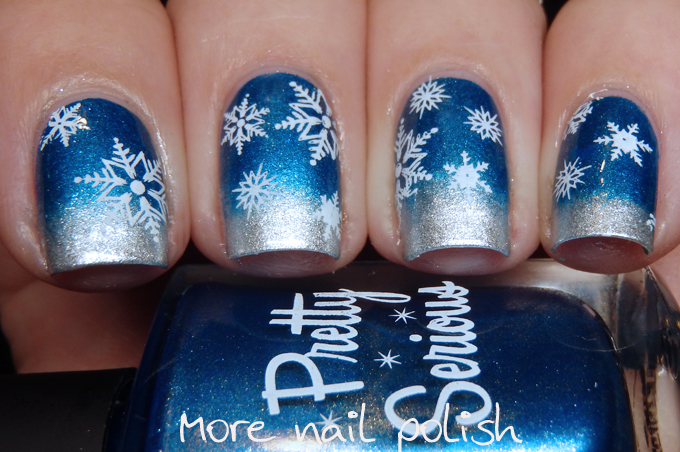 20 Gorgeous Winter Inspired Nail Art Ideas - winter nail design, winter nail art, nail art ideas