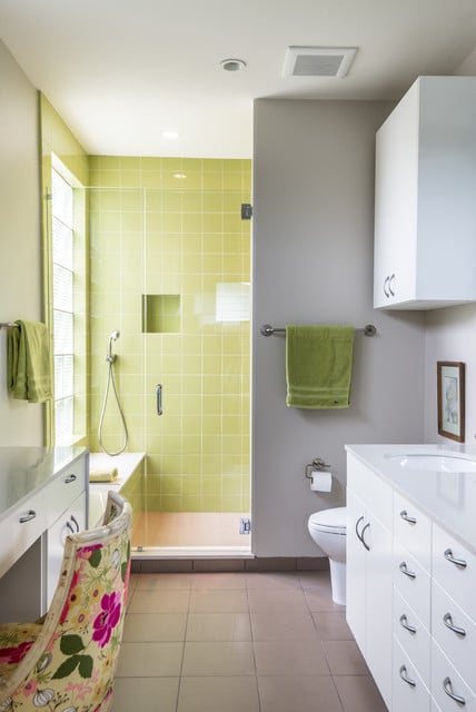 18 Relaxing and Fresh Green Bathroom Designs