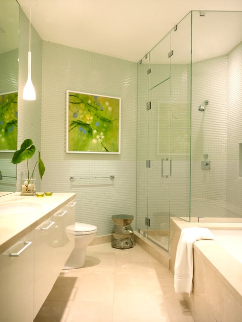 18 Relaxing and Fresh Green Bathroom Designs