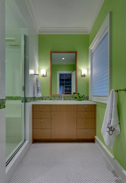 18 Relaxing and Fresh Green Bathroom Designs