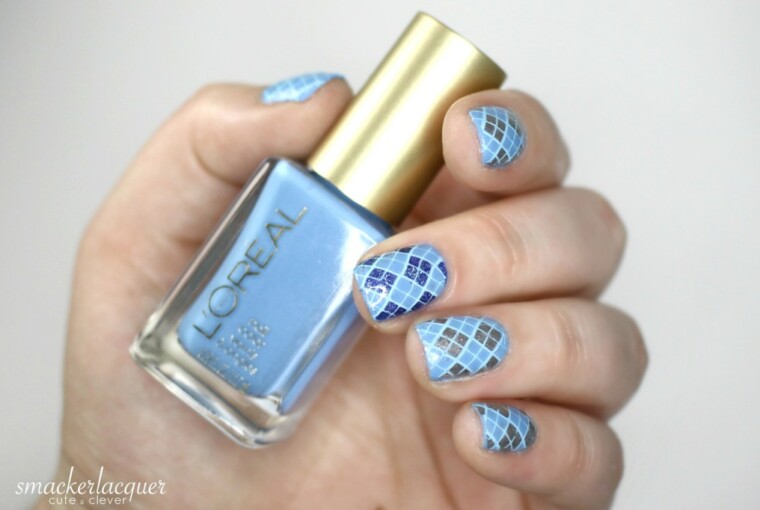 Winter Blue: 16 Lovely Nail Art Ideas - winter nail art, nail design, nail art ideas, blue nail polish, blue nail art ideas
