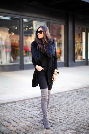how to wear over the knee suede boots