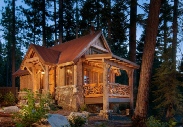 20 Amazing Wooden Mountain Cabin Exterior Designs - rustic mountain house, mountain cabin exterior, mountain cabin, exterior design, Cozy Cabins