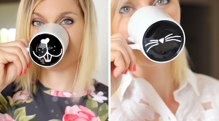 Cute Gift Ideas: 17 Unique DIY Mugs Cute Gift Ideas: 17 Unique DIY Mugs - unique, tea mug, tea cup, tea, Projects, project, Mug, ideas, idea, gifts, gift ideas, gift idea, gift, DIY ideas, DIY idea, diy gifts, DIY gift ideas, DIY gift, diy, Cute, cup, creative, crafts, craft, coffee mug, Coffee