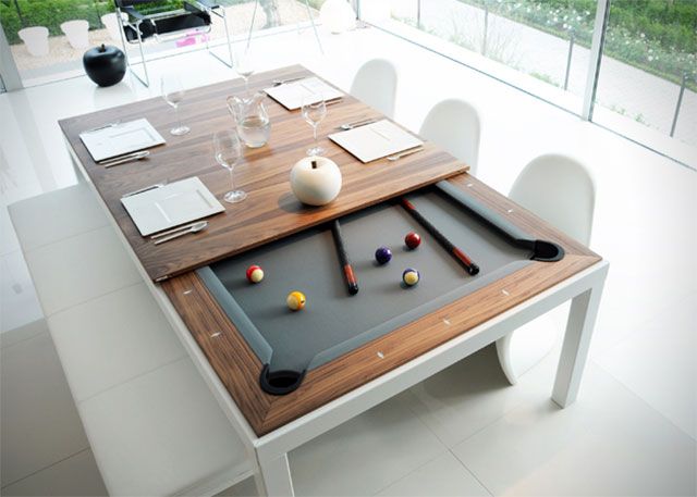 Have Dinner and Play Pool at the Same Time! - pool, Dinner, Billiards