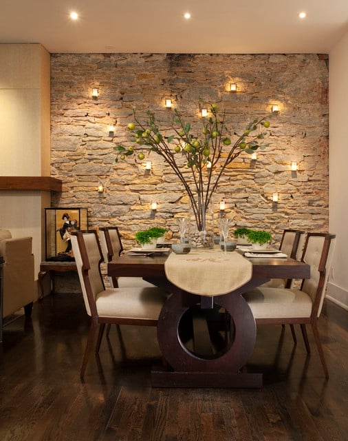 17 Divine Stone Wall Ideas For Your Living Room