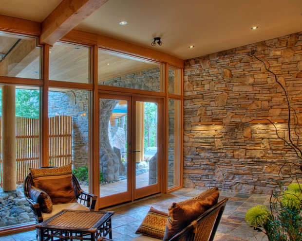 17 Divine Stone Wall Ideas For Your Living Room