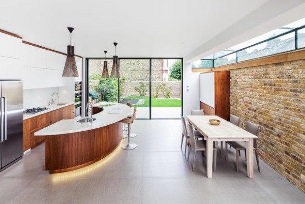 20 Divine Curved Kitchen Designs