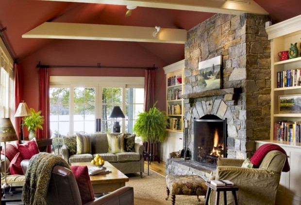 17 Divine Stone Wall Ideas For Your Living Room