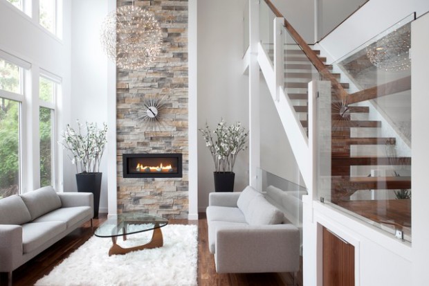 17 Divine Stone Wall Ideas For Your Living Room