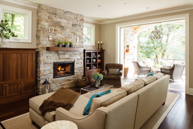 17 Divine Stone Wall Ideas For Your Living Room