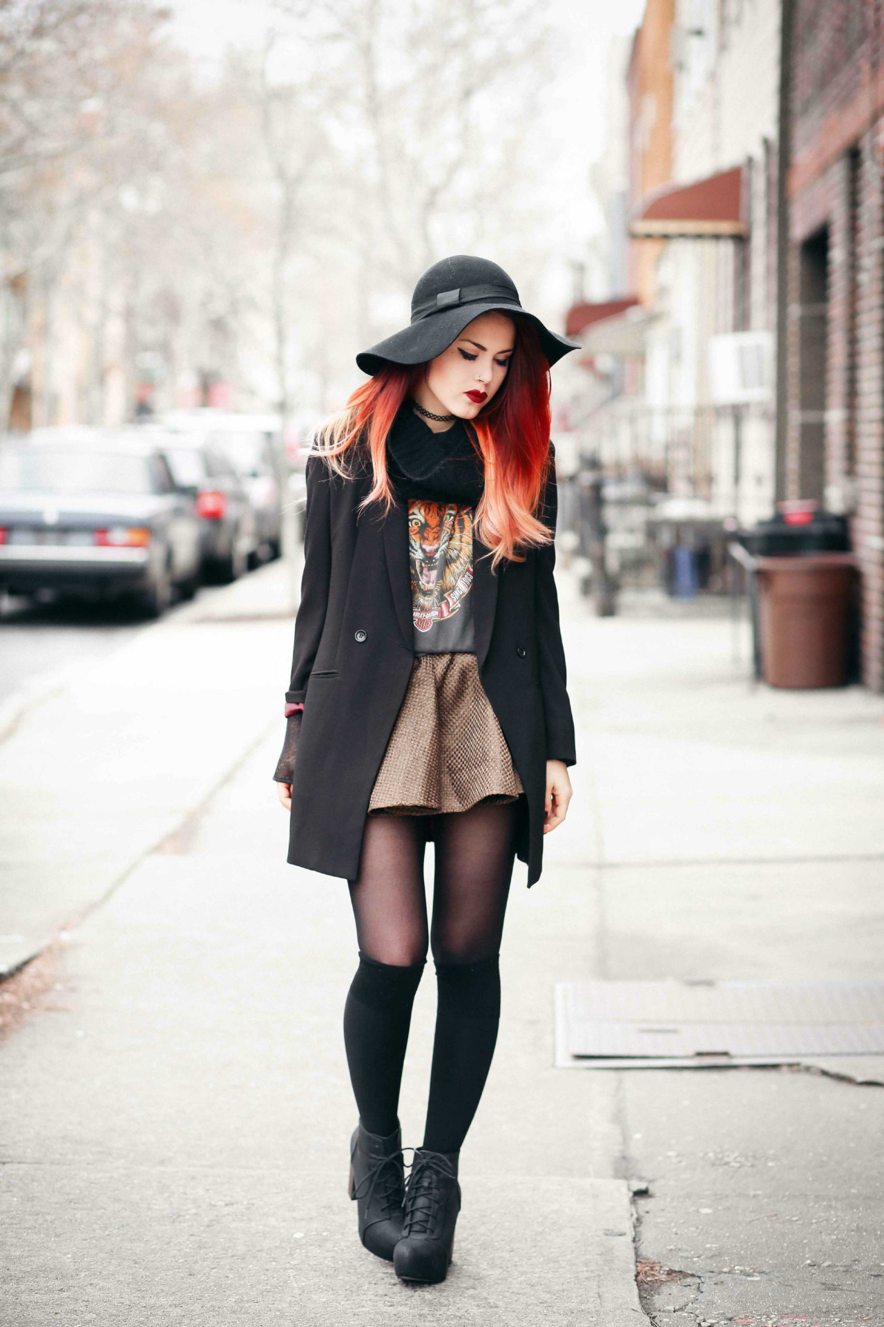 long socks winter outfits