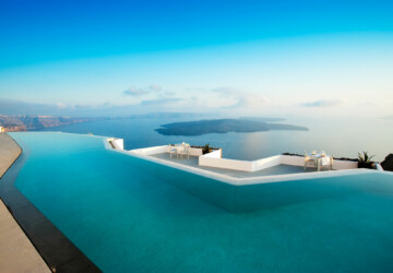 5 Stunning Infinity Pools With A View That Will Certainly Take Your Breath Away - view, swimming, sea, Santorini, resort, pool, ocean, luxury, infinity, hotel, greece, breathtaking