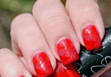 18 Creative Unique Red Nail Art Ideas - red nail polish, red nail art, red, nail art ideas