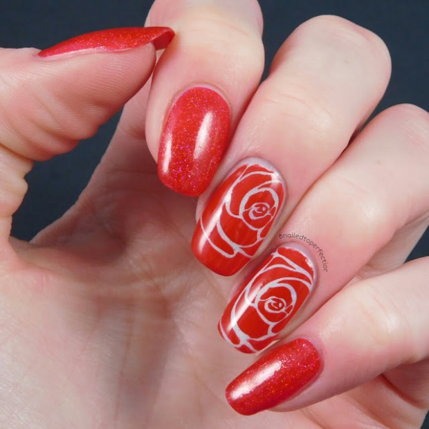 18 Creative Unique Red Nail Art Ideas