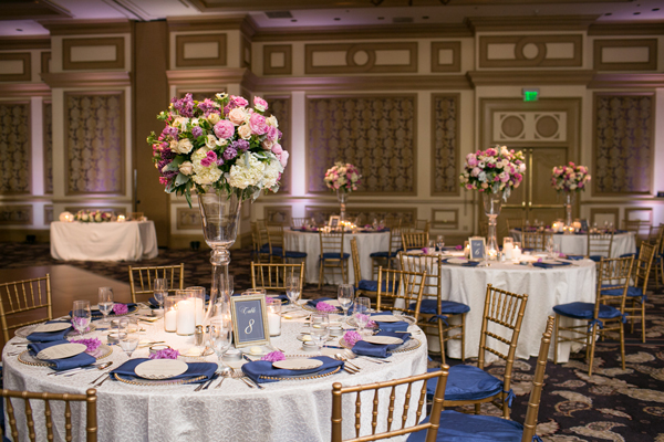 Puprle Spring Wedding at Bellagio Las Vegas, NV | Meg Ruth Photography and Cashman Photo | See more on My Hotel Wedding: http://www.myhotelwedding.com/blog/2015/10/12/puprle-spring-wedding-at-bellagio-las-vegas-nv/