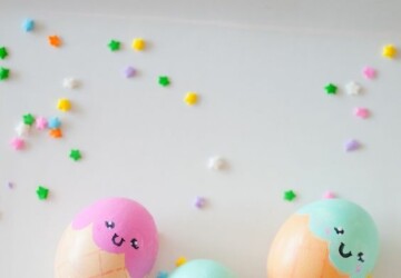 17 Great DIY Easter Egg Decorating Ideas for Kids - diy Easter eggs decoration, diy Easter