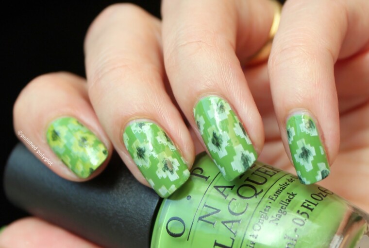 18 Cool Green Nail Art Ideas in Different Shades - nail art ideas, green nail polish, green nail art