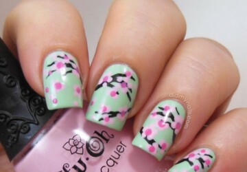 Flowers on Your Nails- 20 Nail Art Ideas Ideal for Spring - spring nails, spring nail trends, spring nail art, flower nails, floral nail art