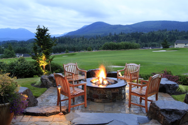 20 Stunning Backyard Fire Pit Patio Design Ideas