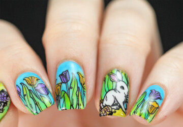 Nail Art Inspired by Spring: 18 Gorgeous Nail Designs - spring nail design, spring nail art, Spring nail, floral nail art