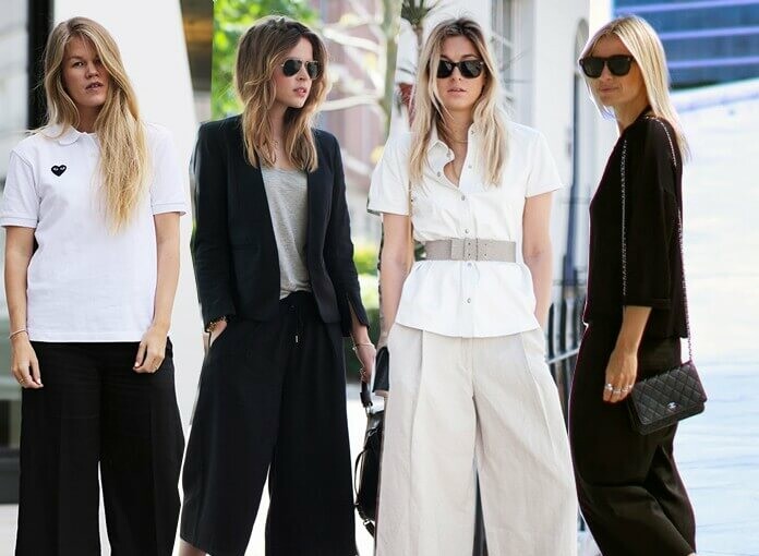 Office & Work Fashion Essentials - Work, wide-leg culottes, striped pencil skirt, sleeveless jacket, romantic staples, office, fashion, classic trench, a-line skirt