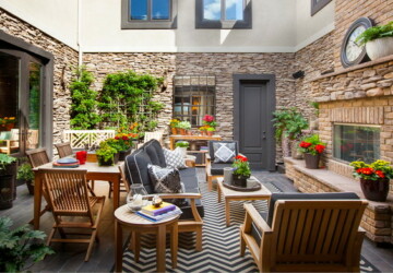 19 Stunning Courtyard Design Ideas with Cozy, Intimate Atmosphere - outdoor living room, courtyard design ideas, courtyard