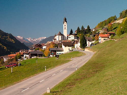 ji1689 switzerland europe flims graubunden grisons village