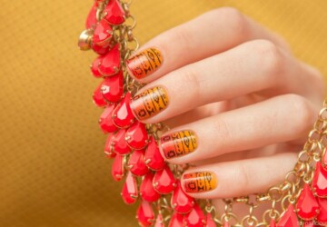 Red and Orange: 16 Cute Nail Polish Combos for Your Nails - red nail art, red and orange nail art, orange nail art, Nail Art