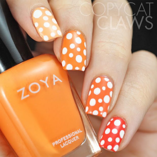 Red And Orange 16 Cute Nail Polish Combos For Your Nails