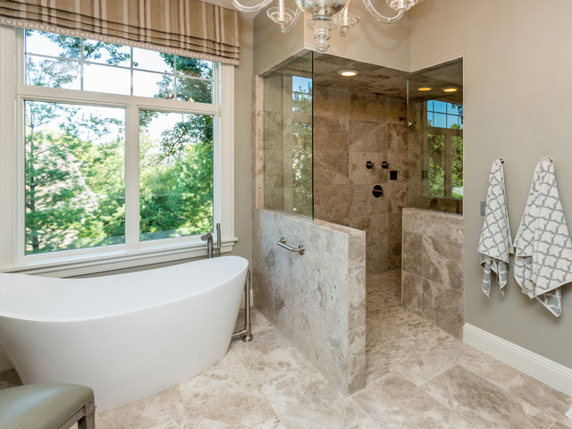 22 Stunning Bathroom Design Ideas with Walk-In Shower - walk-in shower bathroom, walk-in shower, walk in, shower design ideas, Bathroom Design Ideas