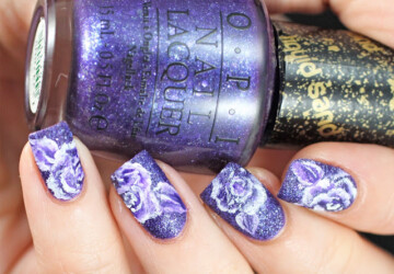 17 Creative Ways to Use Violet Nail Polishes for Romantic Nail Art - violet nail art, violet, romantic nail art, purple nail art ideas, Nail Polishes, nail art ideas