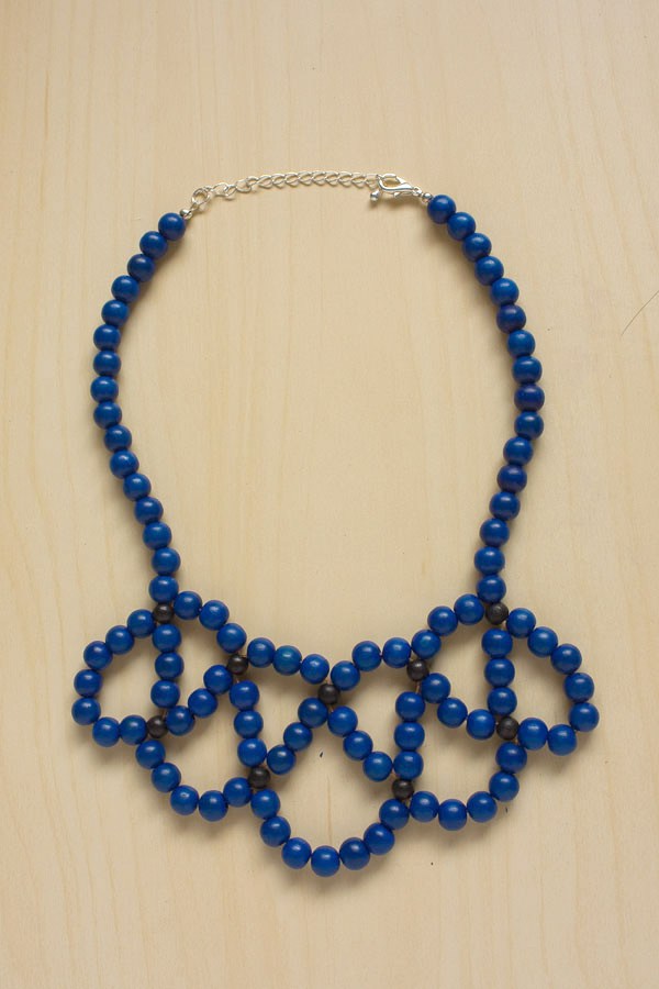 beaded statement collar necklace DIY
