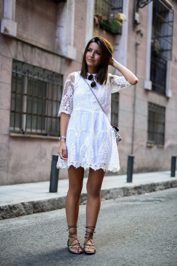 outfit white dress