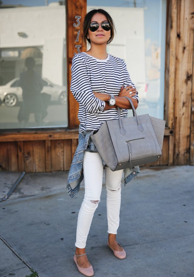 White Jeans for Spring and Summer: 17 Lovely Outfit Ideas (Part 2)