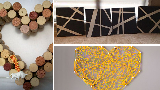 12 Easy Yet Creative DIY Wall Art Ideas For Your Home 12 Easy Yet Creative DIY Wall Art Ideas For Your Home - wall, tape, recycled, pallet, painting, paint, memories, ideas, idea, Homemade, handcrafted, Easy, do it yourself, diy, crayons, crafts, canvas, buttons, art