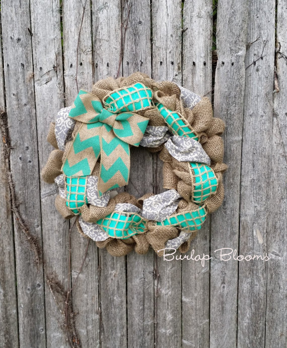 Buy it on: www.etsy.com 15 Colorful Handmade Summer Wreath Ideas To Refresh Your Front Door (4)