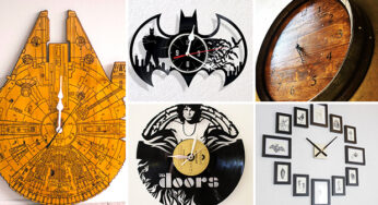 17 Inspirational Handmade Wall Clock Ideas That You Can Express Yourself With