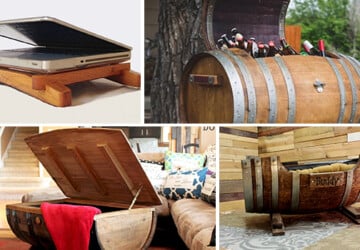 18 Interesting Ideas To Repurpose Old Wine Barrels - wine barrel, wine, table, stave, stand, rack, light, Homemade, handmade, Easy, diy, crafts, craft, coffee table, barrel