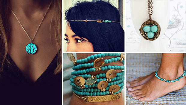 20 Trendy Handmade Turquoise Jewelry Ideas To Stay Up To Date - Turquoise, ring, necklace, jewelry, handmade, Earrings, earring, ear, climber, bracelet, anklet