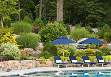 18 Amazing Poolside Landscape Ideas - Poolside, pool design, pool area, landscape poolside, landscape outdoors, Backyard Landscaping Ideas