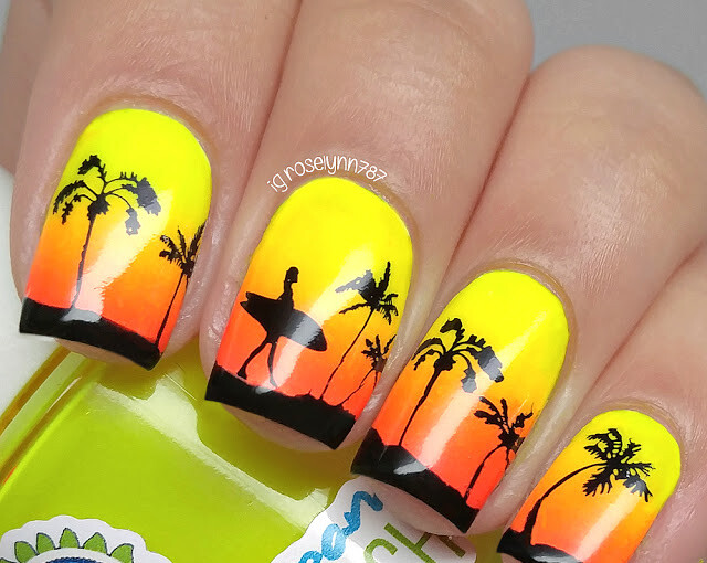 Summer, Beach, Sea: 15 Cute Nail Art Inspirations - summer nail art, sea nail art, nail art ideas, beach nail art