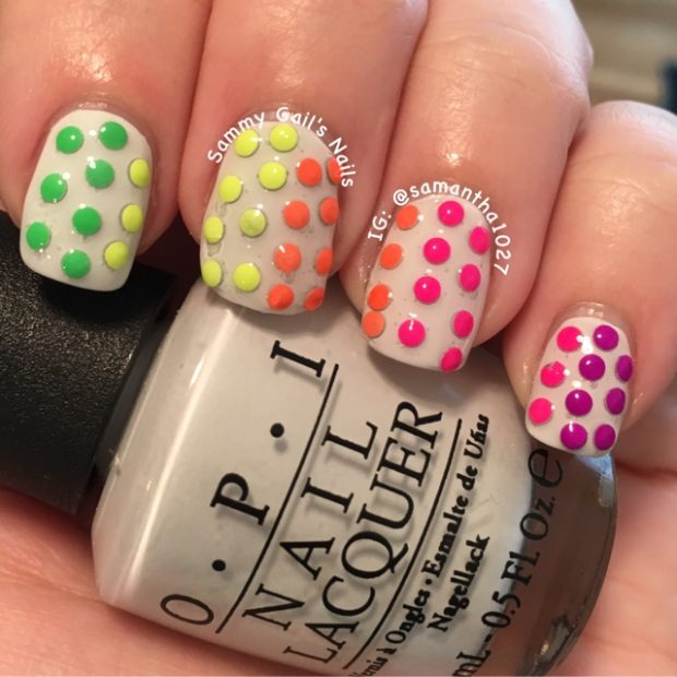 Crazy Neon Nail Art Ideas for The Last Days of Summer