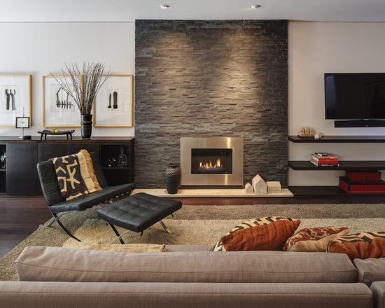 18 Stunning Design Ideas for Fireplace Wall - living room fireplaces, Fireplaces Design Ideas, Fireplace Wall, fireplace design, bedroom fireplace