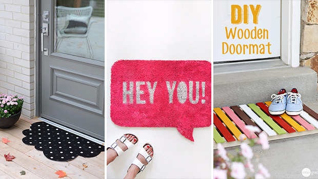 14 Inviting DIY Welcome Mat Ideas You Could Easily Craft - welcoming, welcome mat, mat, inviting, ideas, house, home decor, hello, handmade, goodbye, Front door, diy, craft
