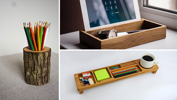 16 Splendid Ideas That Will Help You Organize Your Desktop 16 Splendid Ideas That Will Help You Organize Your Desktop - Storage, Pencil, pen, paper, organizer, Organization, office, holder, handmade, etsy, diy, desktop, desk, craft, business card