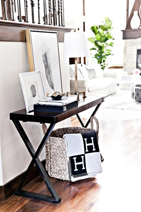 x-base-foyer-table-black-gray-hermes-blanket