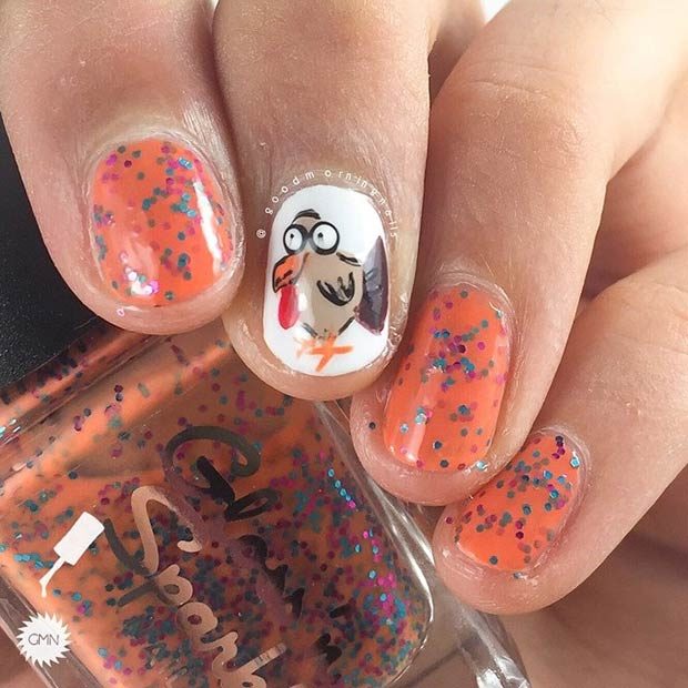 15 Amazing Thanksgiving Nail Art Ideas