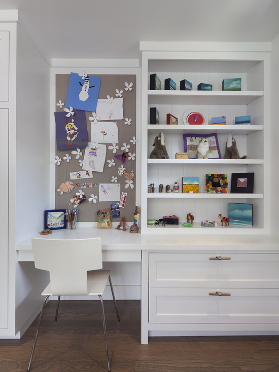 kids desk and shelves