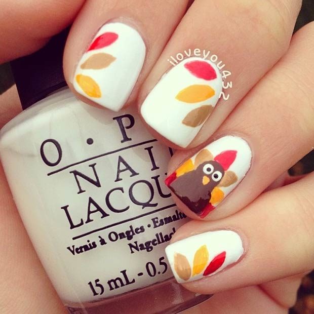 15 Amazing Thanksgiving Nail Art Ideas